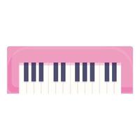 Piano toy icon cartoon vector. Store shelf vector