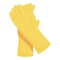 Rubber gloves icon cartoon vector. Cleaning professional vector