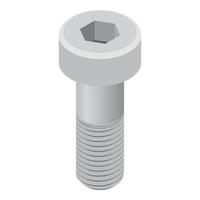 Torx bolt icon, isometric style vector