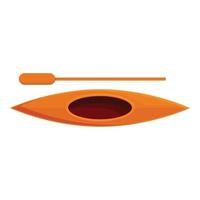 Kayak icon, cartoon style vector