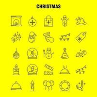 Christmas Line Icon for Web Print and Mobile UXUI Kit Such as Candle Light Christmas Xmas Astronomy Moon Space Star Pictogram Pack Vector