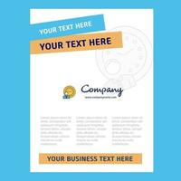 Deadline Title Page Design for Company profile annual report presentations leaflet Brochure Vector Background