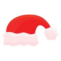 Hat christmas candy icon, cartoon style vector