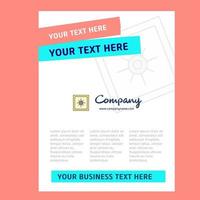 Locker Title Page Design for Company profile annual report presentations leaflet Brochure Vector Background