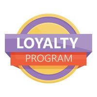 Loyalty program service icon cartoon vector. Customer card vector