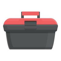 Carpentry toolbox icon cartoon vector. Tool box vector