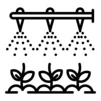 Modern irrigation technology icon, outline style vector