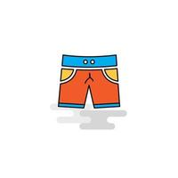 Flat Shorts Icon Vector