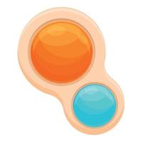 Small popit toy icon cartoon vector. Fidget pop vector