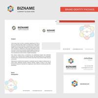 Nuclear Business Letterhead Envelope and visiting Card Design vector template