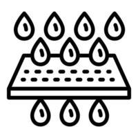 Water filter net icon, outline style vector