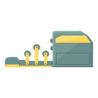 Business paper production icon, cartoon style vector