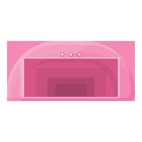 Nail manicure dryer icon, cartoon style vector