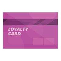 Loyalty card icon cartoon vector. Customer program vector