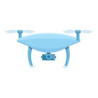 Drone technology smart control icon, cartoon style vector