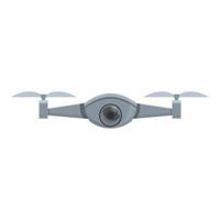 Video drone icon cartoon vector. Aerial control vector