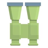 Hiking binocular icon, cartoon style vector