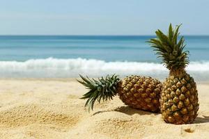 Pineapple on the beach photo