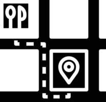 food delivery food delivery location restaurant - solid icon vector