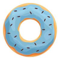 Candy donut icon cartoon vector. Sugar cake vector