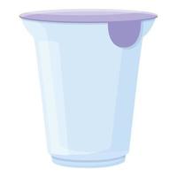 Water filter jug icon, cartoon style vector