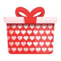 Idea gift box icon cartoon vector. Giftbox surprise vector