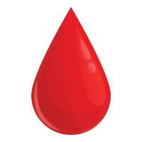 Blood drop gameplay icon cartoon vector. Interface button vector