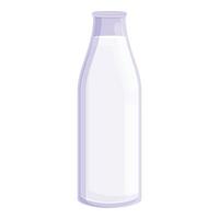 Food milk bottle icon, cartoon style vector