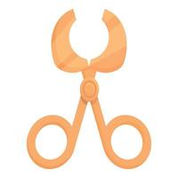 Cigar scissors icon cartoon vector. Cigarette smoke vector