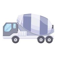 Car mixer truck icon cartoon vector. Cement concrete vector