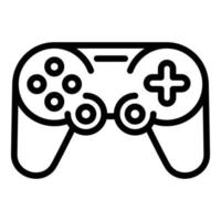 Xbox joystick icon, outline style vector