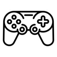 Xbox joystick icon, outline style vector