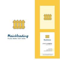 Boundary Creative Logo and business card vertical Design Vector