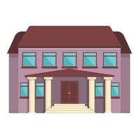 Cottage icon cartoon vector. Villa house vector