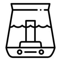 Water humidifier icon, outline style vector