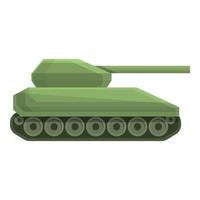 Army tank icon cartoon vector. Military war vector