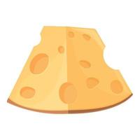 vector de dibujos animados de icono de queso francés. queso cheddar suizo