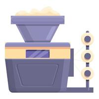 Modern thread production icon, cartoon style vector