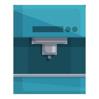 Simple coffee machine icon, cartoon style vector