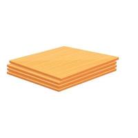 Plywood new stack icon, cartoon style vector