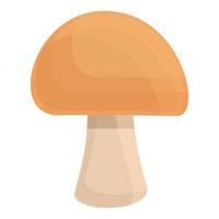 Forest mushroom icon, cartoon style vector