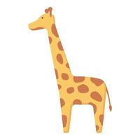 vector de dibujos animados de icono de juguete de jirafa. estante de la tienda