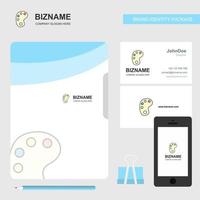 Paint tray Business Logo File Cover Visiting Card and Mobile App Design Vector Illustration