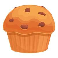 Topping muffin icon, cartoon and flat style vector