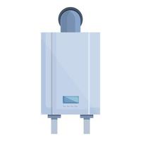 Gas boiler heat icon cartoon vector. Home heater vector