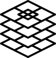layers creative design - outline icon vector
