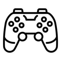 icono de joystick de nintendo, estilo de esquema vector