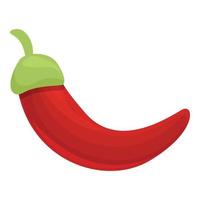 Hot pepper icon cartoon vector. Red chili vector