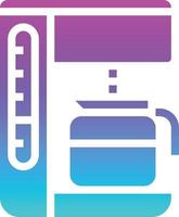 coffee machine drink beverage kitchen - gradient solid icon vector