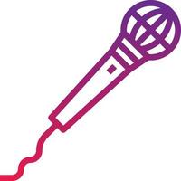 microphone music musical instrument karaoke - gradient icon vector